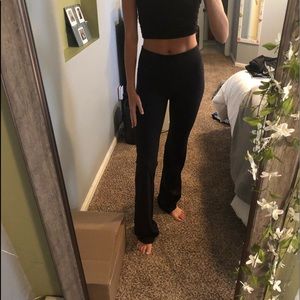 Lululemon black tall flared leggings